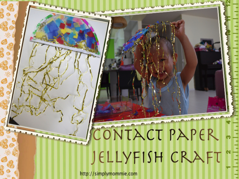 contact paper jellyfish craft