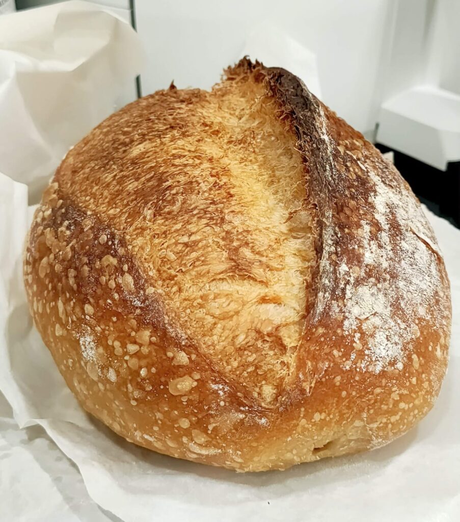 Homemade sourdough loaf